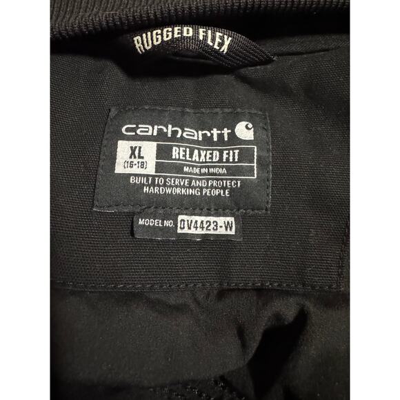 Carhartt Women’s Black Quilted Vest XL (16–18) Rugged Flex Relaxed Fit Workwear - Picture 5 of 7